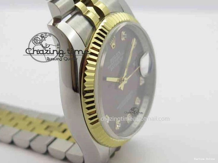 0521 DateJust 116234 SS YG BP Best Edition Gray Dial Diam Markers On SS YG Bracelet SA ZipUp 3745